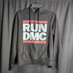 Live‎ Nation Run DMC Full Zip Hoodie Black Graphic Hip Hop XL 15/17 Sweatshirt